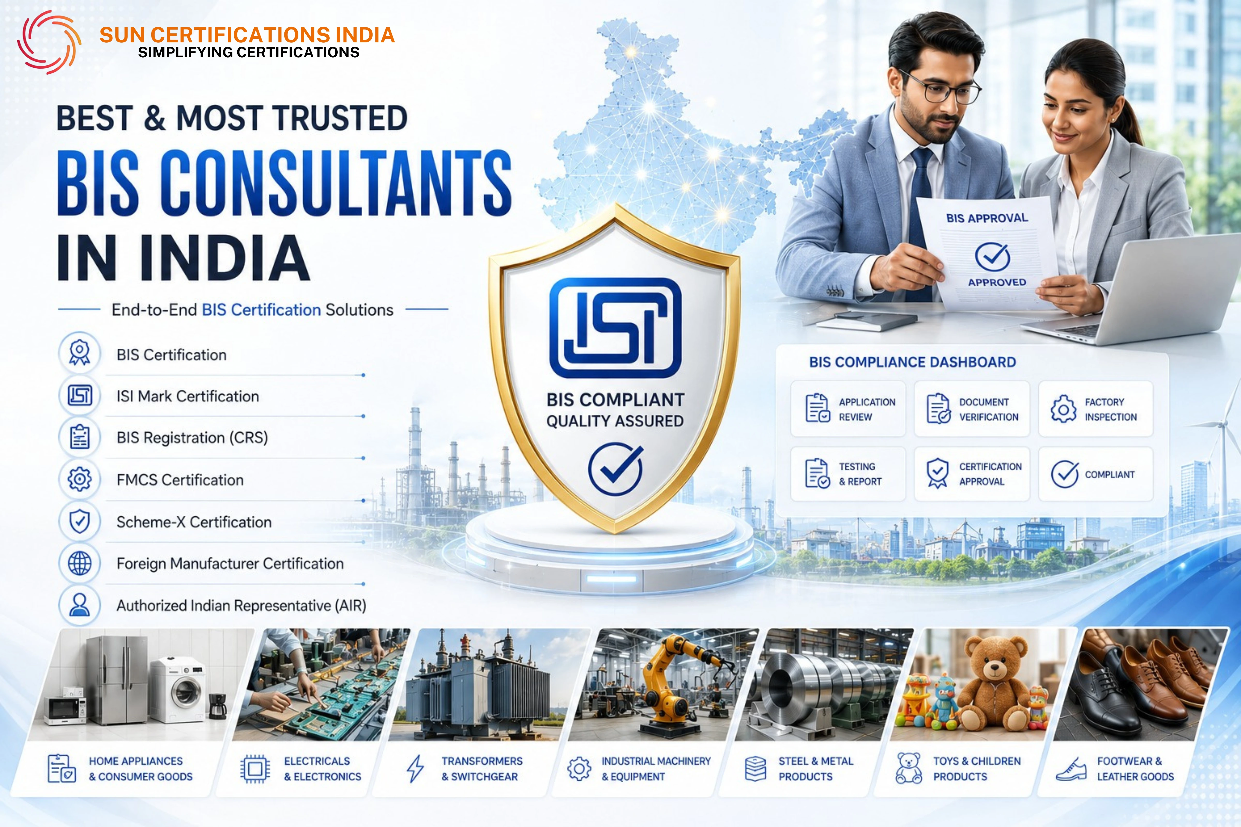 Best and most trusted BIS consultant in India – Sun Certifications India Best and most trusted BIS consultant in India – Sun Certifications India