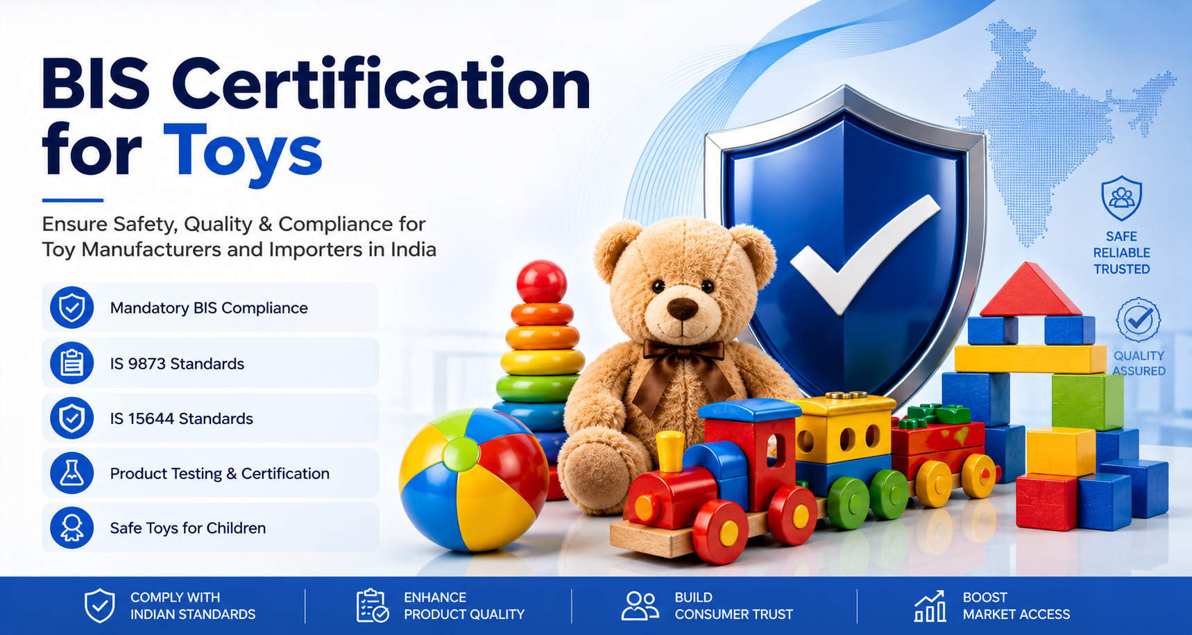 BIS Certification for Toys in India BIS Certificate for Toys under IS 9873 and IS 15644 - BIS Certification in India